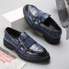 Fashion New Men's Leather Shoes Trendy Multiple Colors and Versatile Style Party Wedding Outdoor Activity Stroll Shoes Plus Size 48