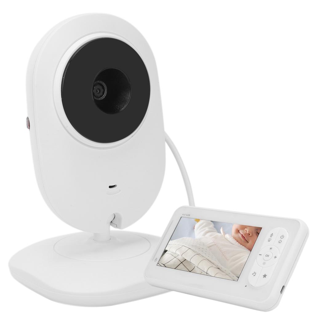Wireless Digital Baby Monitor Temperature Display Music Function Video Baby Monitor 100?240VAU Plug