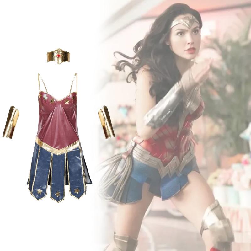 Woman Wonder Halloween Party Movie Justice Dress League Costumes Superwomen