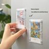 Магнитная фоторамка Instax Mini, набор из 5 шт., с гладкими краями, магнит на холодильник, держатель для открыток, декор для студенческого общежития