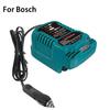 Автомобильное зарядное устройство для аккумулятора Bosch 18 В Li-ion Зарядное устройство Компактные зарядные устройства со светодиодным индикатором Штекер прикуривателя Транспортное средство