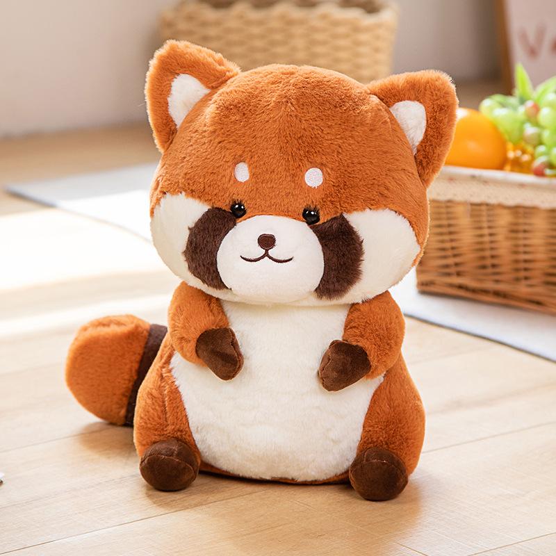 New 35cm Kawaii Plush Raccoon Plush Toys Lovely Raccoon Pillow Stuffed Soft Animal Cushion Nice Birthday Christmas Gift for Girl