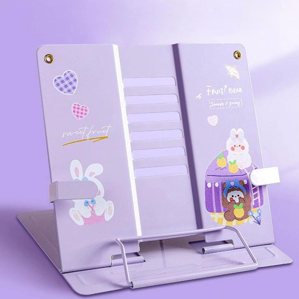 Multicolour Foldable Support Rack Adjustable Adjustable Stand Durable Book Reading Stand Tablets