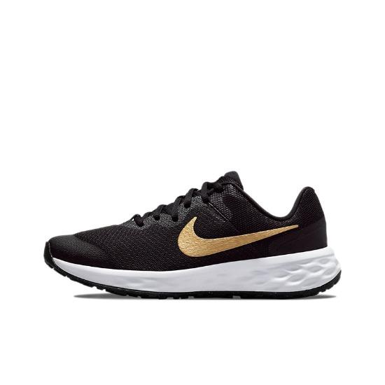 Nike Revolution 6 GS Черный Металлический Золотой DD1096-002