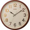 Часы настенные кварцевые RHYTHM аналоговые Horloge Refre Quiet Continuous Second Arrow коричневые (Цвет металлик) РИТМ 8MGA39SR06