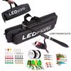 LEO FISHING Fishing Rod Full Kits 1.6M Telescopic Sea and Spinning Reel Baits Lure Tackle Travel Fishing Gear Accessories Bag 6 Optional Set