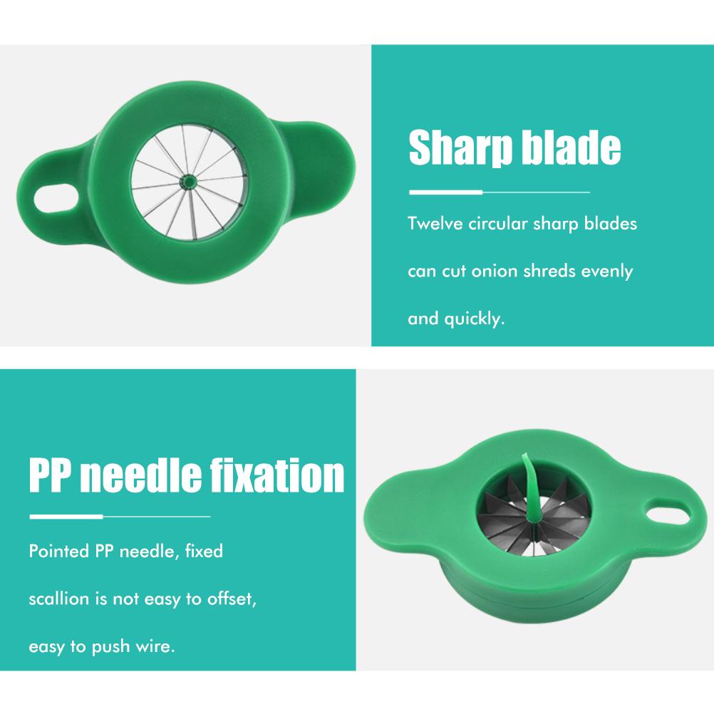 Household Stainless Steel Scallion Cutter Plum Blossom Shred Silk Cutter Sharp Onion Cutter Graters