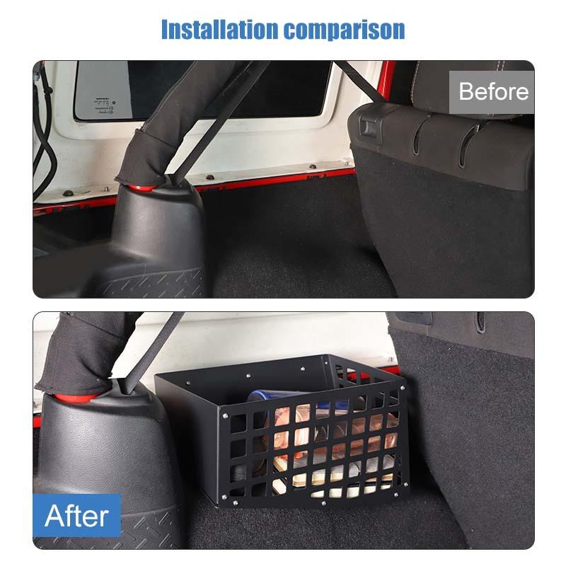 Для Jeep Wrangler JK 2007-2017 4-дверная версия Боковой многофункциональный ящик для хранения в хвостовой части Органайзер Контейнер Аксессуары для хранения и наведения порядка в салоне