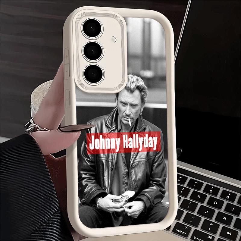 Чехол для телефона для Samsung Galaxy A17 A16 A15 A14 A13 Johnny Hallyday Музыка A56 A36 A26 A55 A35 A25 A54 A34 A24 A53 A33 A23 A07 A06