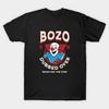 Мужская черная футболка с принтом Bozo Dubbed Over - Bozo Did The Dub Печать на бумаге для переноса без вырезания Хлопковая футболка