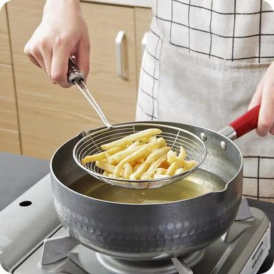 Нержавеющая сталь сито для жарки картофеля фри ложка проволочная сетка шумовка дуршлаг фритюрница совок сито кухонные принадлежности