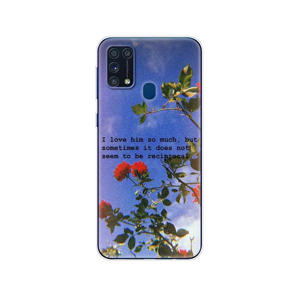 Чехол для Samsung M31, 6,4 дюйма, мягкий силиконовый чехол из ТПУ для Samsung Galaxy M31 M 31 SM-M315FZBVSER m315, задняя панель телефона, бампер, чехол