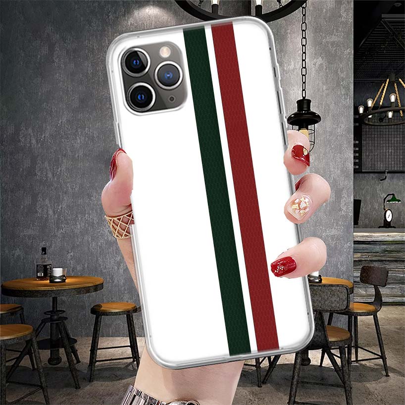 Роскошная Спортивная Линия Cool Stripes Мягкий Чехол Для Телефона Для IPhone 11 17 Air 16E 16 Pro Max 15 + 14 Plus 13 Mini 12 Apple 7 SE 8 Fundas