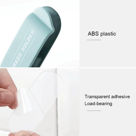 Wall-mounted Punch Free Adhesive Plug Hook Cable Holder Charger Cord Organizer