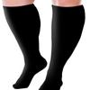 2 пары компрессионных носков больших размеров для женщин и мужчин с избыточным весом, компрессионные чулки 15-20 мм рт.ст.