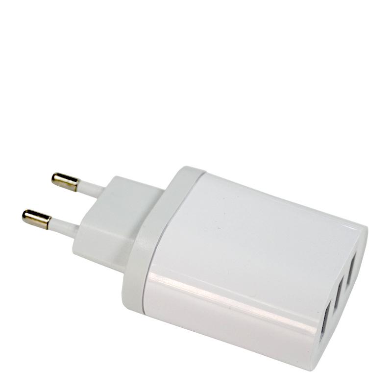 Сертифицированное CE 5V3A Многопортовое 3-USB Быстрое Зарядное Устройство для Мобильных Телефонов и Планшетов