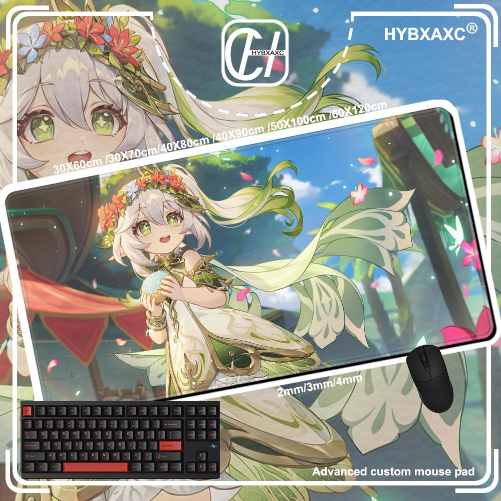 Нахида Коврик для мыши Genshin Impact Игровые Ноутбуки Аксессуары для ПК Резиновый Коврик Игровой Клавиатура Настольный Коврик Коврик для Мыши Коврики для Мыши Коврик для Мыши Xxl