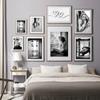Modern Fashion Poster Black White Lady Window Canvas Painting Wall Art Print Photography Picture Living Room Home Decoration