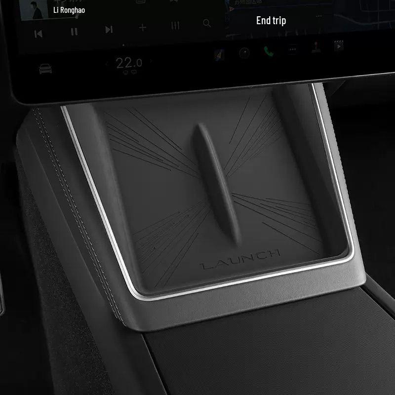 Tesla Model Y 2025 Беспроводное зарядное устройство для консоли Противоскользящая силиконовая подставка