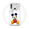 Чехол - Huawei - P30 Lite - Мягкий - Микки Маус - Цветы и Сердца