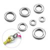 9KM DWLIFE Solid Rings 100 шт. Высокопрочные кольца из нержавеющей стали Value Fishing Lure Connectors Preswater Saltwater 2#