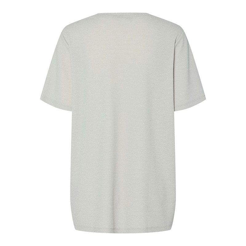 Women's Loose Sequined Lina Lurex T-shirt PIECES