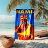 Personalized customized proof beach towel with Hulk Hogan pattern - soft, absorbent,quick-drying,perfect swimming,camping&bathing