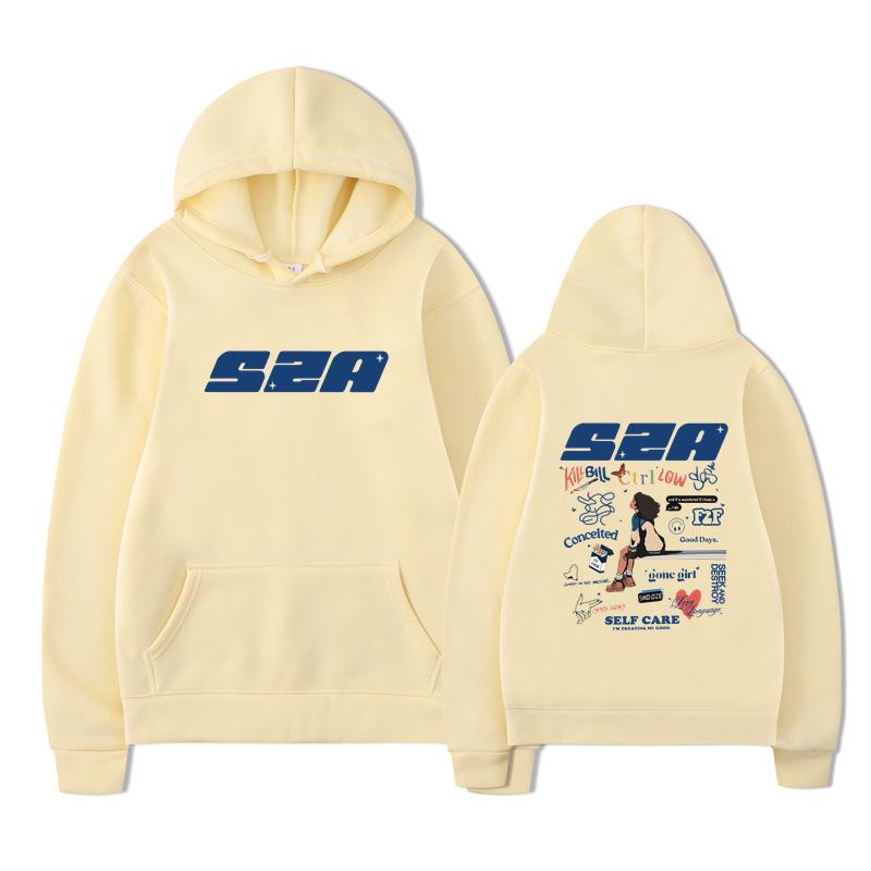 Худи рэпера SZA Альбом Sos Sza Тур Худи Мужские Толстовки с длинным рукавом Женские Пуловеры Уличная одежда Харадзюку Судадерас