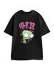 Мужская футболка с коротким рукавом Invader Zim Черная Гир