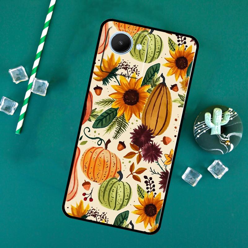 Осенние тыквы Для Realme 15 Pro GT7 GT6 10 11 12 13 14 Pro Plus C55 C71 C67 C63 C61 C53 C35 C65 C75 Чехол