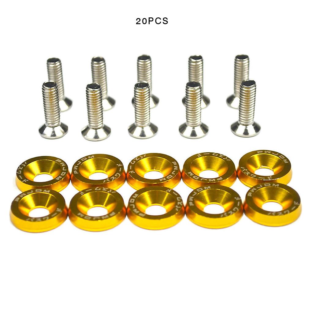 M6 Автомобильный стайлинг Модификация Наклейки Наклейки Пароль Шайба крыла Номерной знак Болты Автоаксессуары