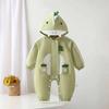 Детский двухслойный костюм для ползания с динозавровым хвостом для младенцев и малышей на весну и осень