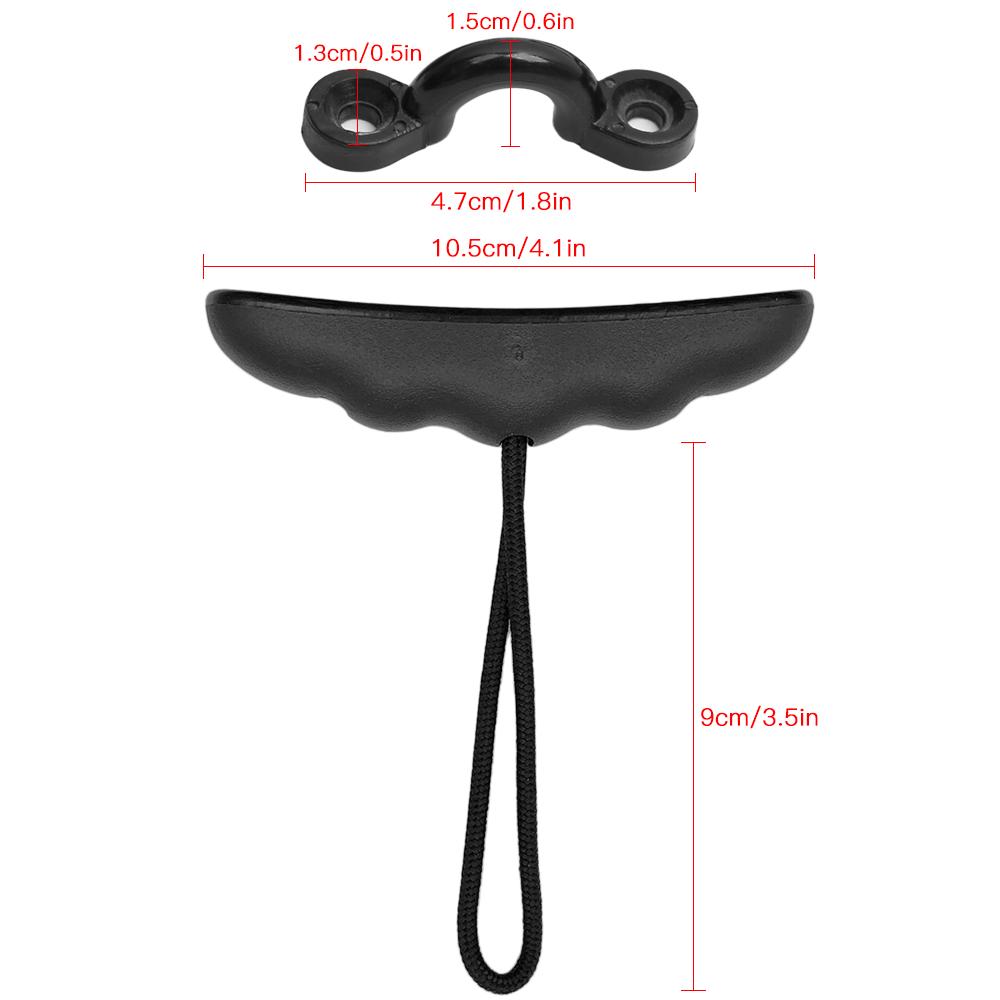 2pcs Kayak Carry Pull Handle with Cord Pad Eyes Screws for Canoe Boat