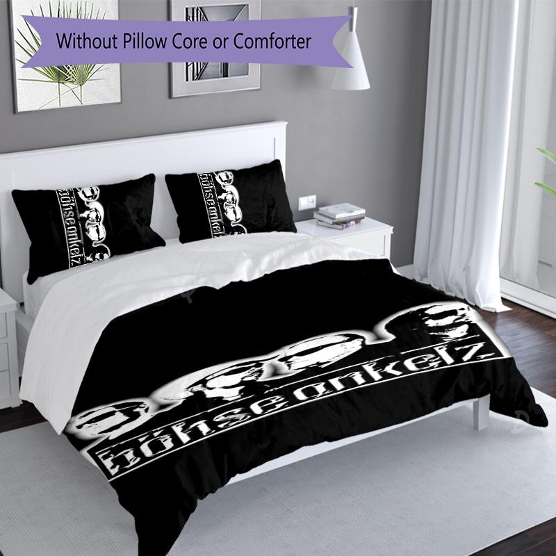3pcs Böhse Onkelz band Duvet Cover Set, Includes 1 Duvet Cover and 2 Pillowcases,Skin-Friendly&Comfortable Fabric,Suitable Bedding Sets