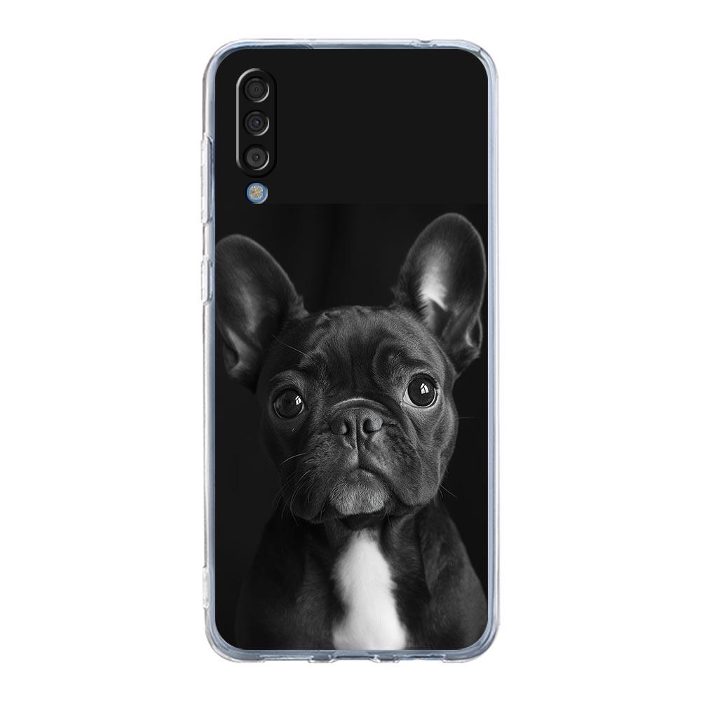 Чехол для телефона Samsung A56 A36 A26 A16 A14 A12 A22 A32 5G A34 A42 A52 A54 A50 A70 A72 A40 A04S A06 Cover Французский бульдог Собака Питомец