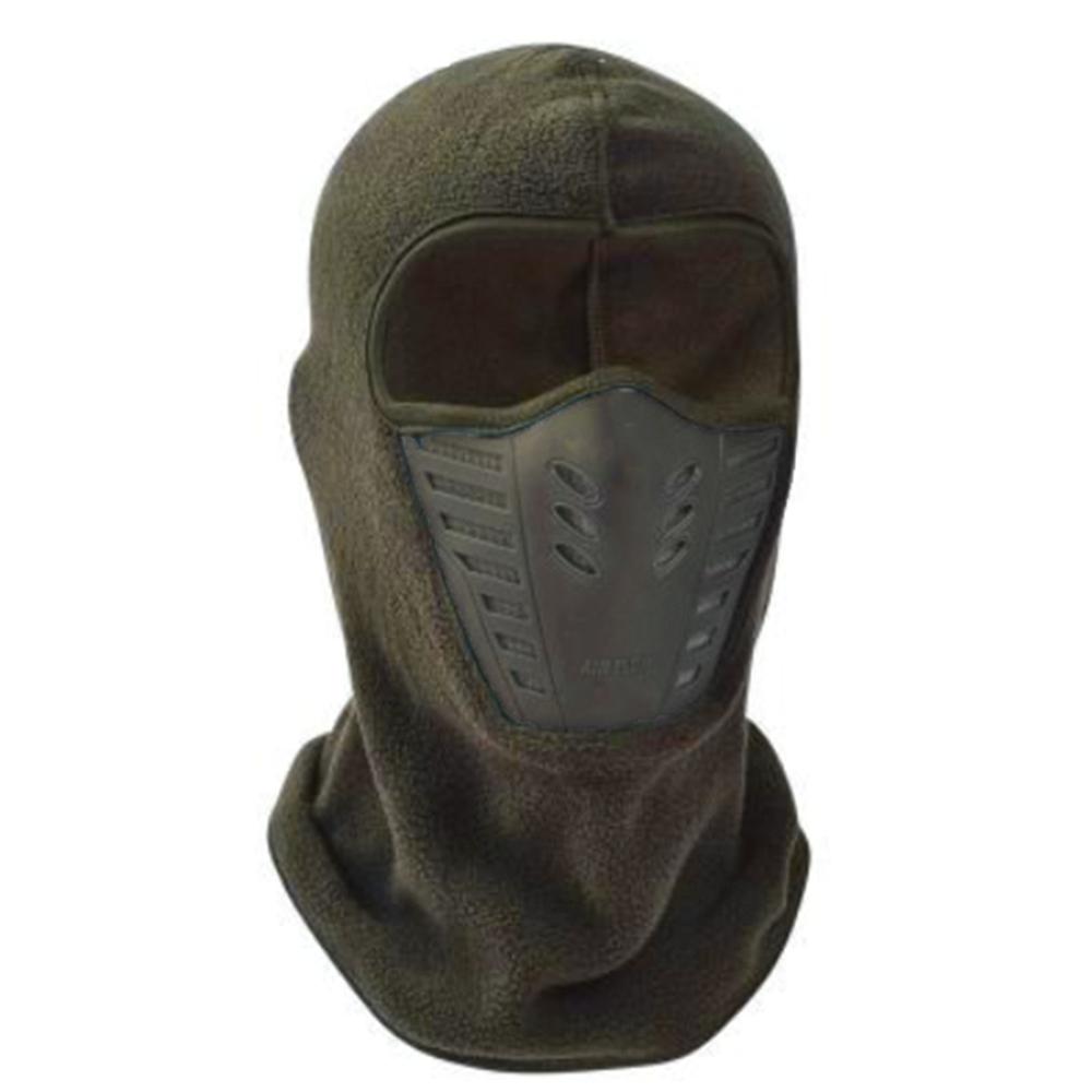 Thickened Fleece Thermal Neck Dustproof Motorcycle Mask Face Shield Skiing Riding Masked Cap Men
