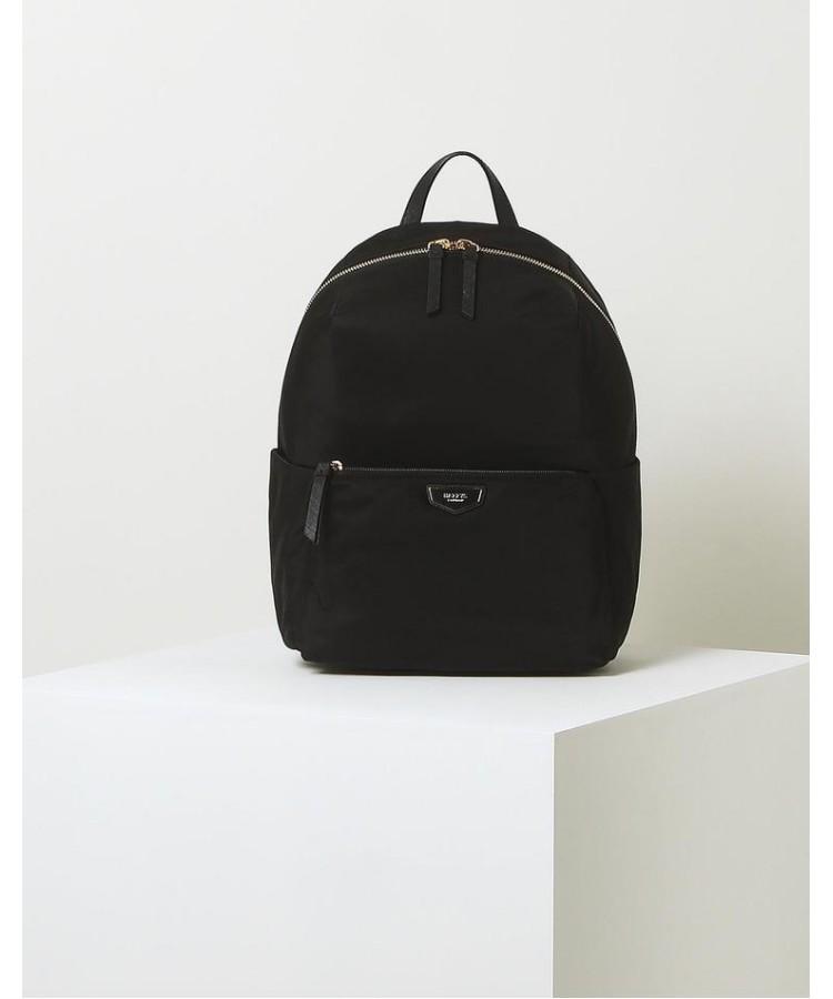 Hazzys Women Acc [Lily] Basic Nylon Leather Combination Round Backpack M Hiba6E304Bk