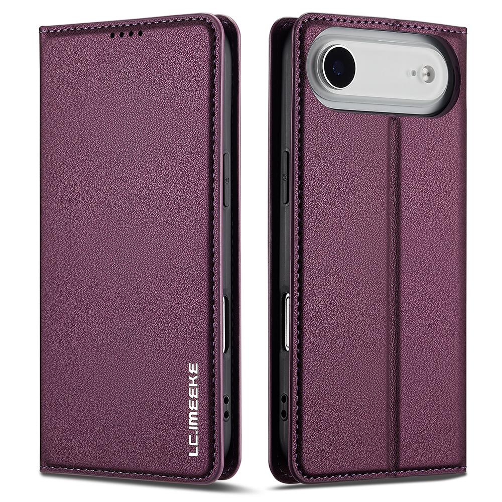 LC.IMEEKE L1 Series for iPhone 17 Air Case PU Leather Wallet Stand Protective Phone Cover