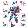 10 в 1 Деформационный робот Fit Строительные блоки Детские игрушки своими руками Кирпичи Подарки для мальчиков
