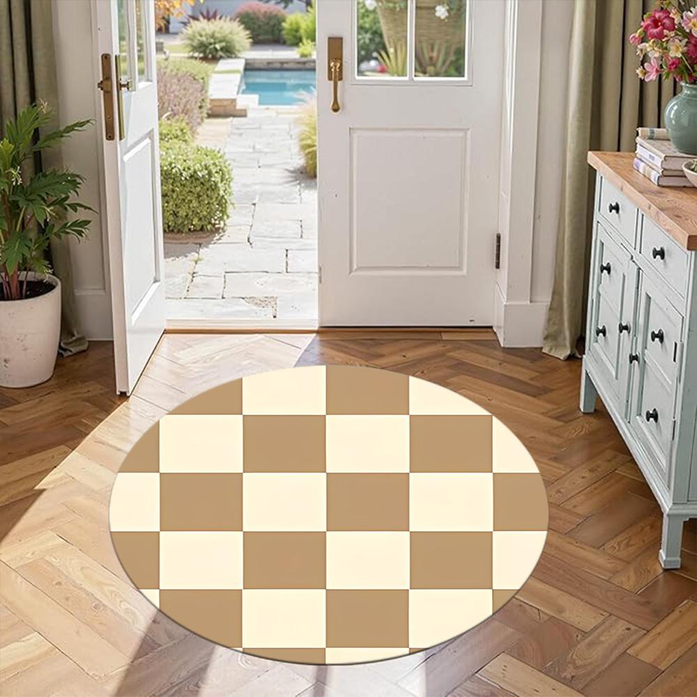 Round Floor Rug Suitable for Entryway Decorate room Playrooms Dining Room Antislip Round Carpet Anime Office Decor Best for Christmas