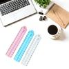 Clear Folding Ruler Flexible Drawing Ruler Centimeters Scale Measuring Length 0-30cm (0-12Inch) for Drawing Measuring