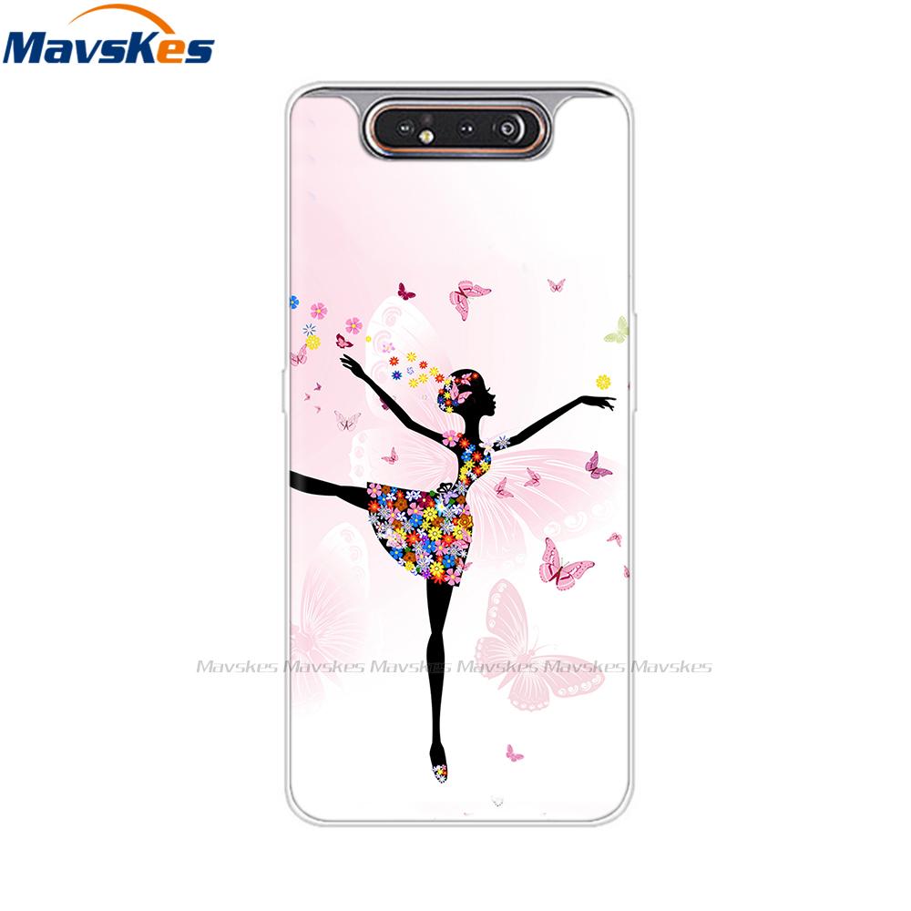 6.7'' Для Samsung Galaxy A80 Чехол Силиконовый Мягкий ТПУ Задняя Крышка Для Samsung Galaxy A90 A 80 Чехол для Телефона мягкий бампер A80 2019 Чехол