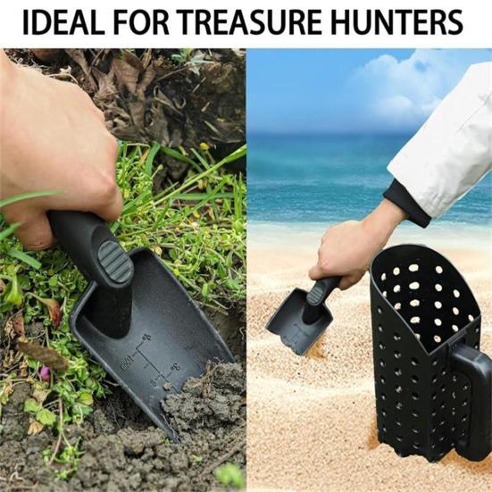 Сверхлегкий лопаточный инструмент для просеивания песка, прочный металлический инструмент для поиска сокровищ