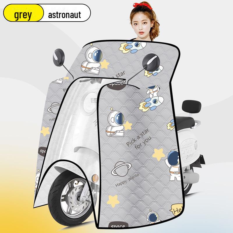 Всесезонный солнцезащитный козырек на лобовое стекло электромобиля и мотоцикла: Водонепроницаемый и ветрозащитный