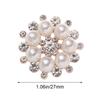 Fashion Pearl Flower Buttons Rhinestone Buttons Crystal Glass Stone Sewing Buttons Apparel  Accessories Clothes Bag Decoration