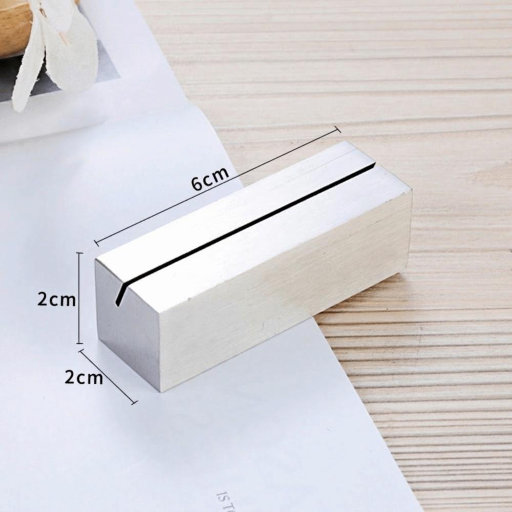 Geometric Shape Table Place Card Holder Solid Table Number Display Stand Menu Sign Holder Hotel