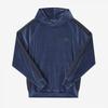 Needles Ns252 B Smoke Blue Velour Track Hoodie For Men