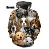 3D Print Cute Dog Pattern Hoodie Casual Long Sleeve Pullover Sweatshirts For Men Women Plus Size Hoodies Tops Streetwear