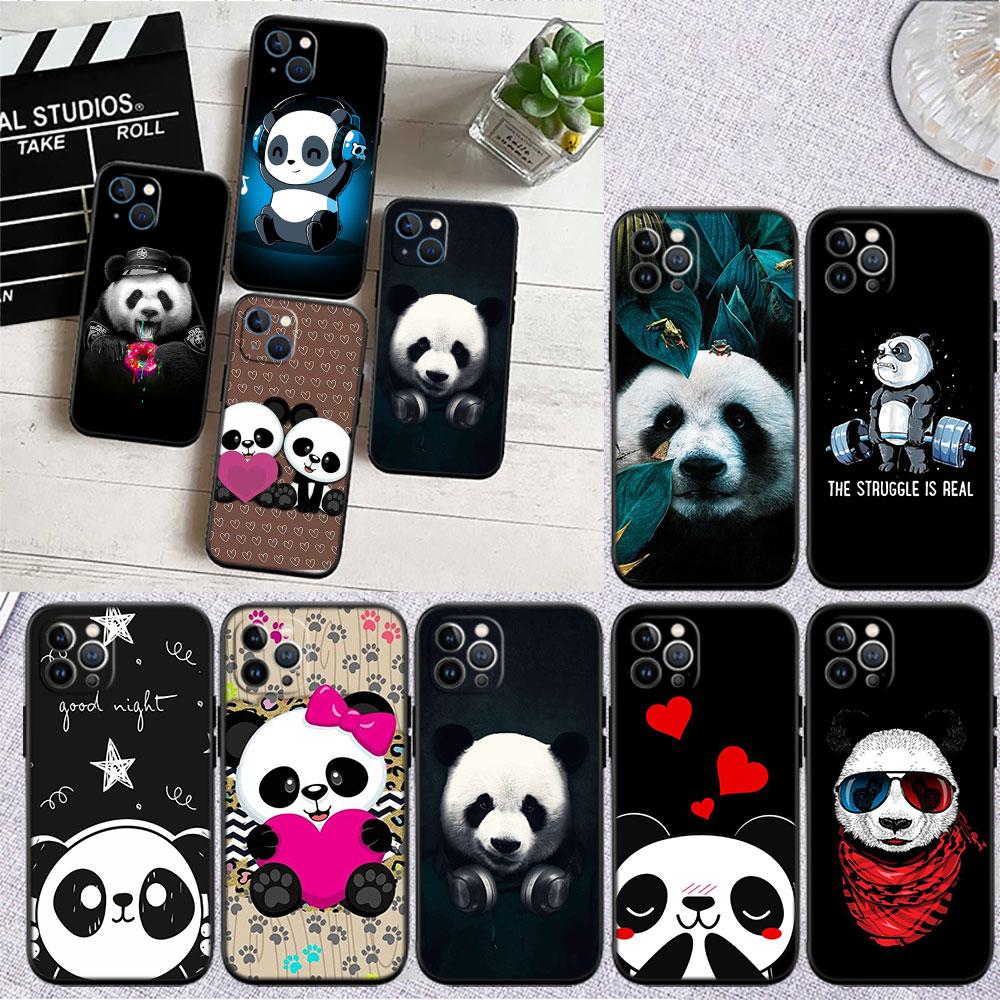 PP16 Мультяшный чехол-панда для Samsung Galaxy A11 A12 A13 A15 A52S A53 A55 A56 A70 A71 A72 A73 F06 F16 F56 S10 Plus S10e