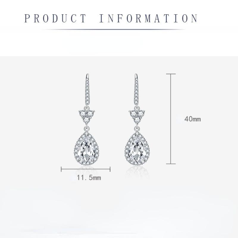 Sace Gems Classic Copper Alloy Zircon Earrings Ladies Jewelry Wedding Promise Party Gift